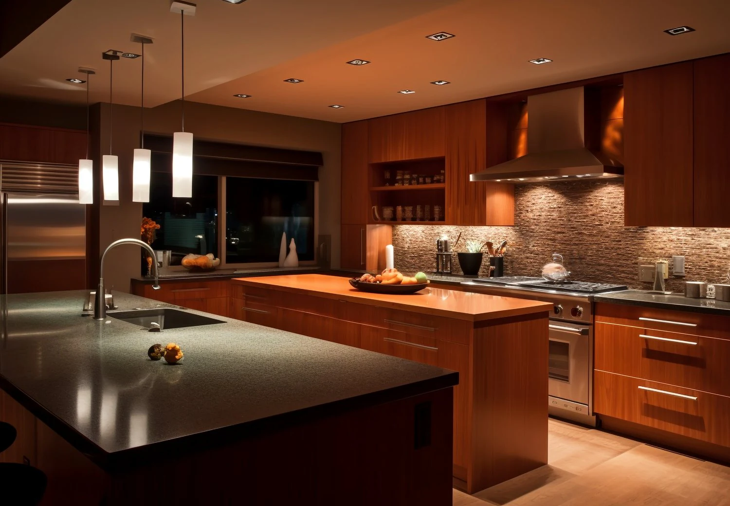 Modern kitchen prepared for a home sale